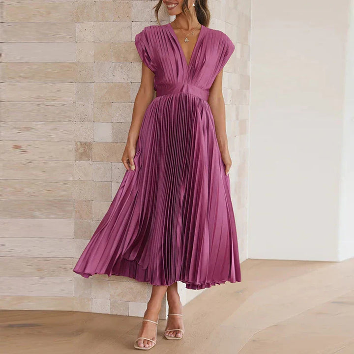 Élise™ | Robe Plissée Midi