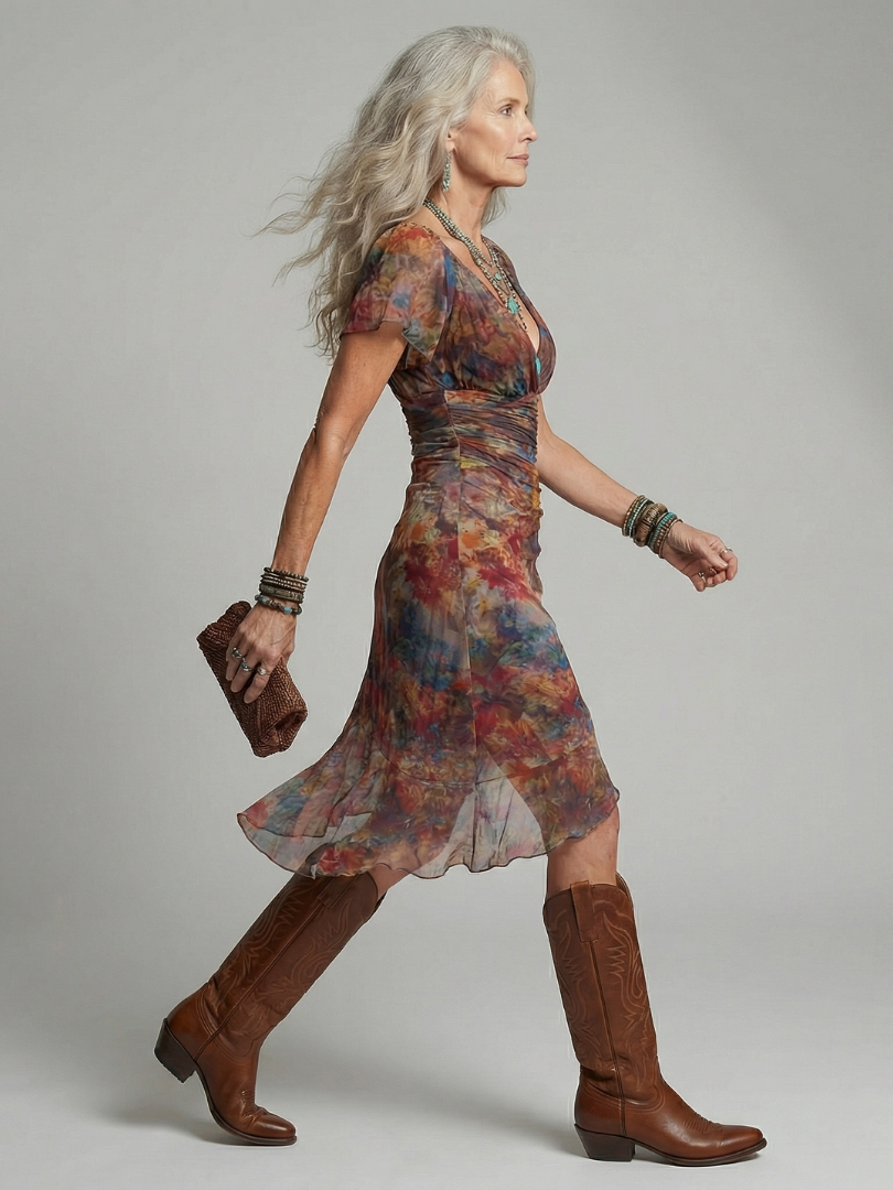 Aeris | Robe Midi Halter Silencieuse