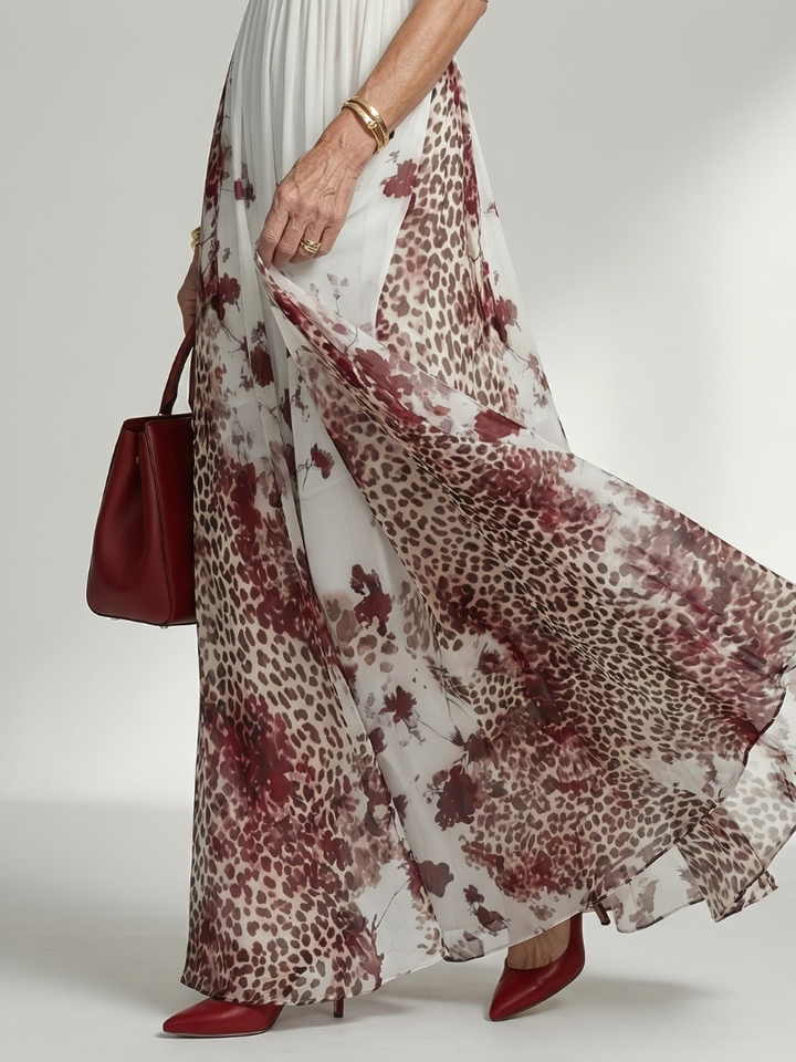 Orlune | Robe Maxi Plissée Blanche