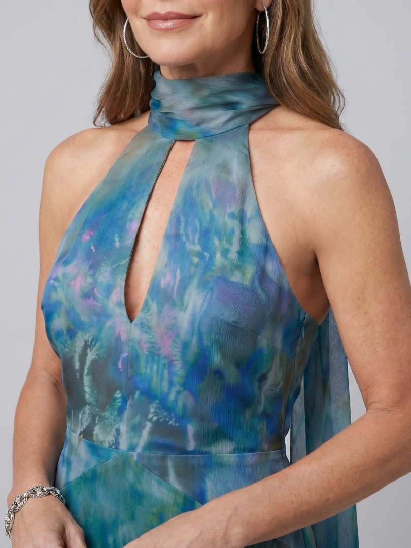 Juniper | Robe Maxi Sans Manches à Col Halter avec Ouverture