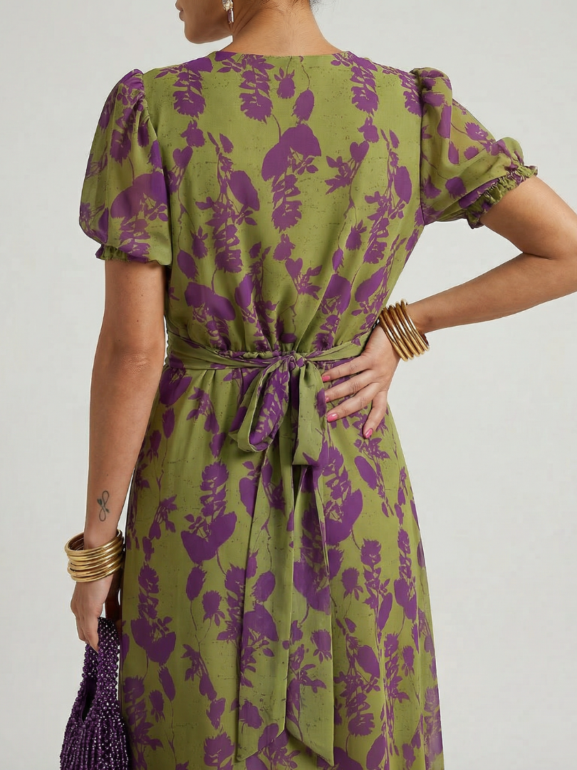 Virel | Robe Midi Florale Détendue