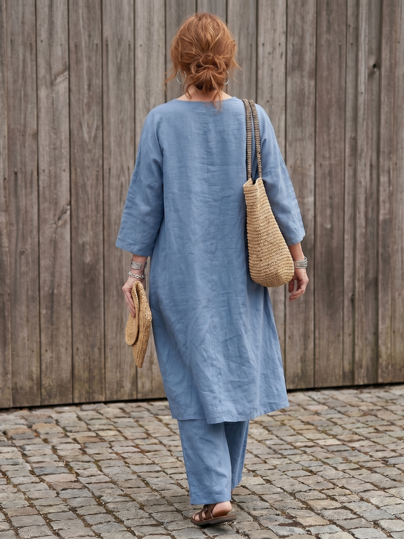 Onyx | Ensemble Tunique Longue et Pantalon Large