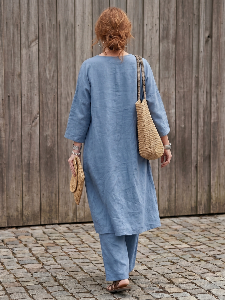 Onyx | Ensemble Tunique Longue et Pantalon Large
