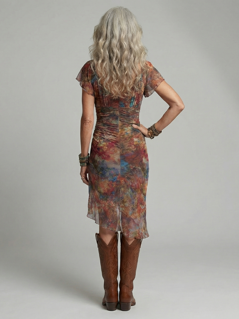 Aeris | Robe Midi Halter Silencieuse