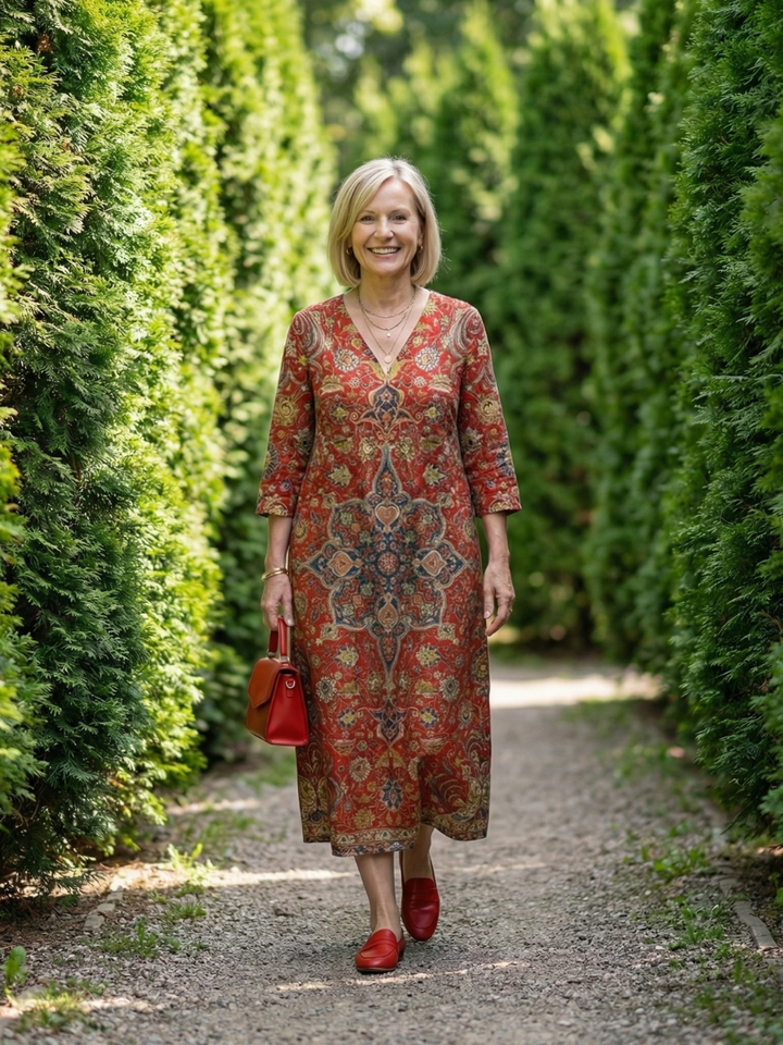 Carter | Robe Midi Patchwork Ease