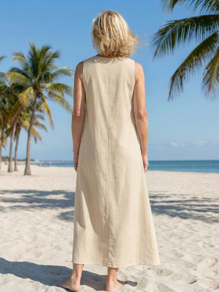 Seraya | Robe Maxi Douce Automnale