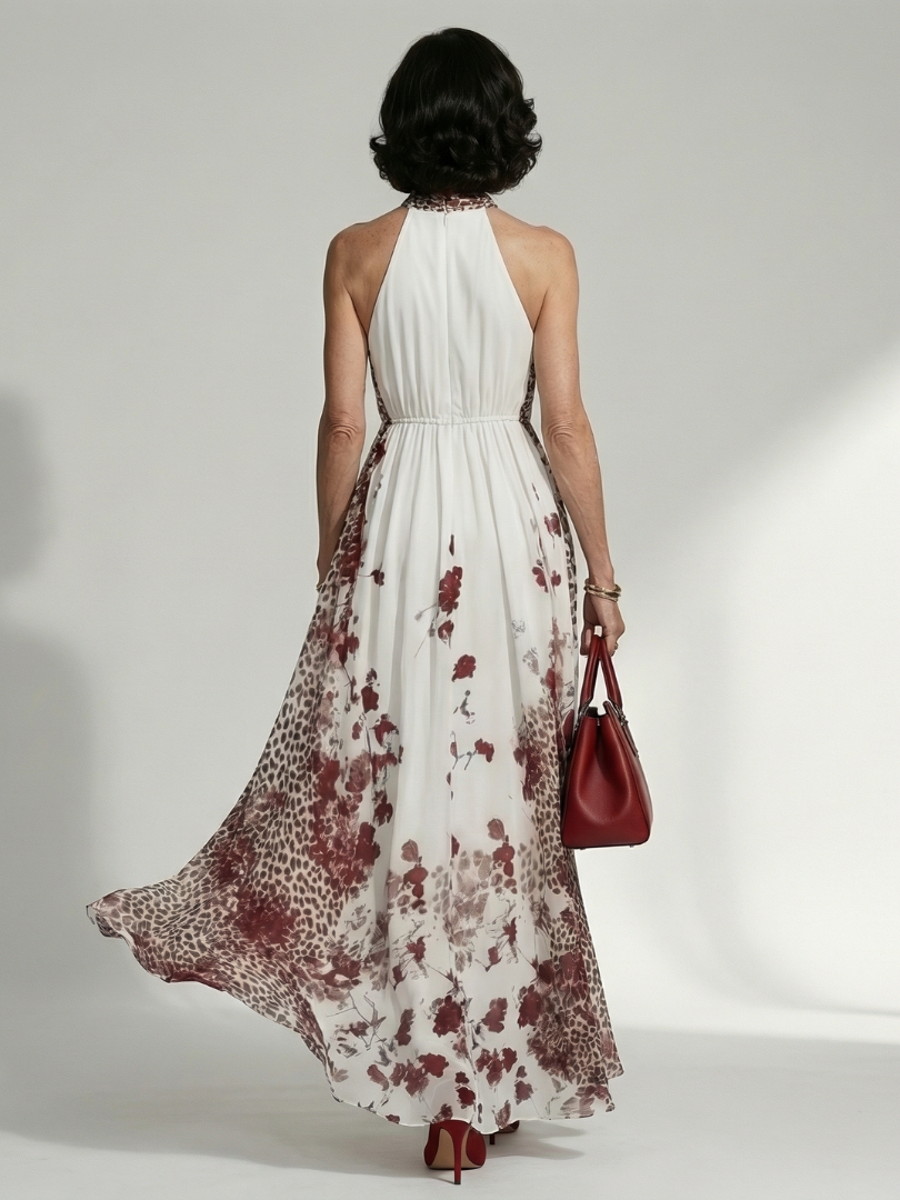 Orlune | Robe Maxi Plissée Blanche