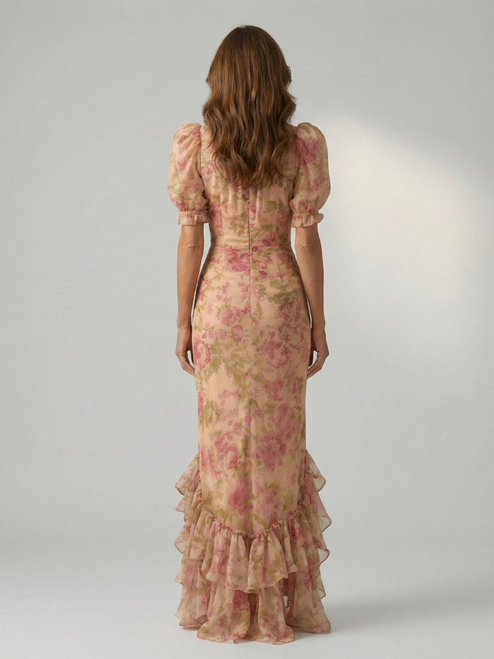 Vianne | Robe Maxi à Col Montant Doux