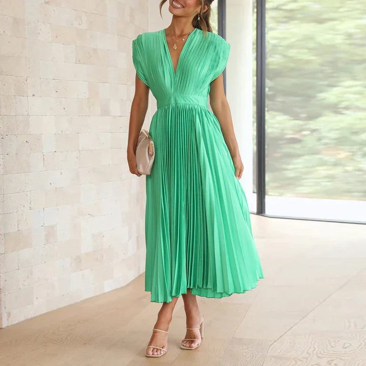 Élise™ | Robe Plissée Midi