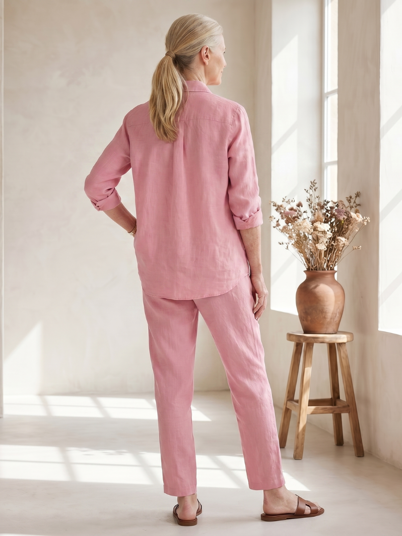 Noor | Ensemble Chemise à Manches Longues et Pantalons Tapered
