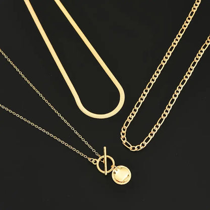 Collier superposé en coin texturé Savira
