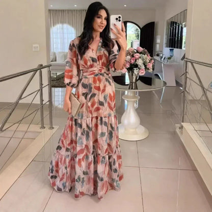 Claudia™ | Robe Longue Fleurie
