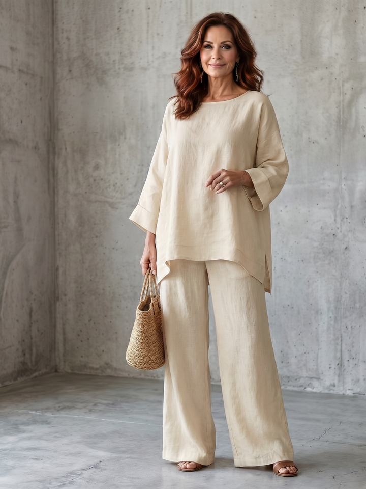 Prue | Ensemble Tunique Oversize et Pantalon Large