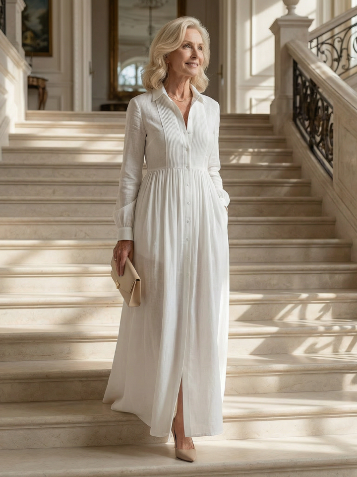 Lioren | Robe Maxi à Manches Longues