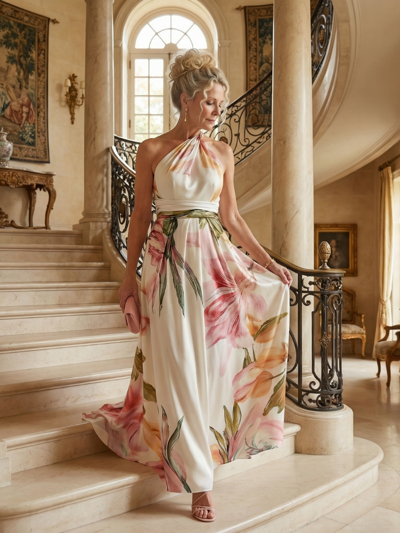 Amiel | Robe Maxi Fleurie Légère