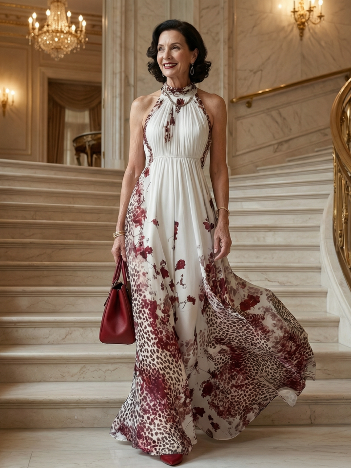 Orlune | Robe Maxi Plissée Blanche
