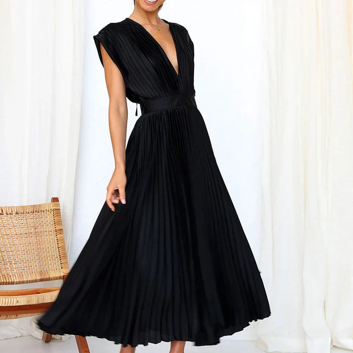 Élise™ | Robe Plissée Midi