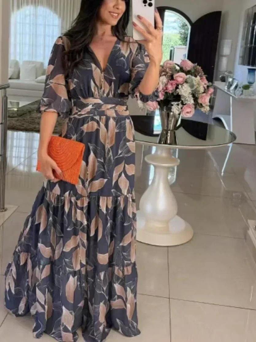 Claudia™ | Robe Longue Fleurie