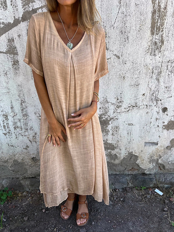 Marisol | Robe maxi fluide avec décolleté en V