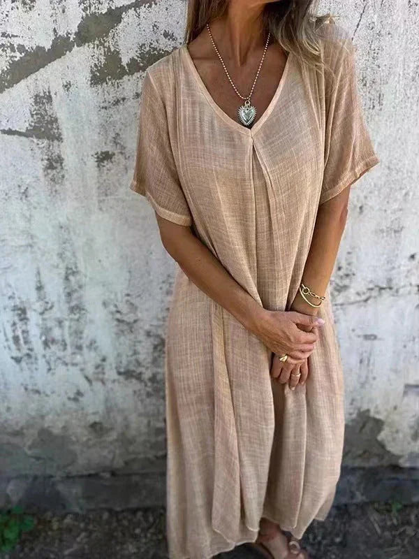 Marisol | Robe maxi fluide avec décolleté en V