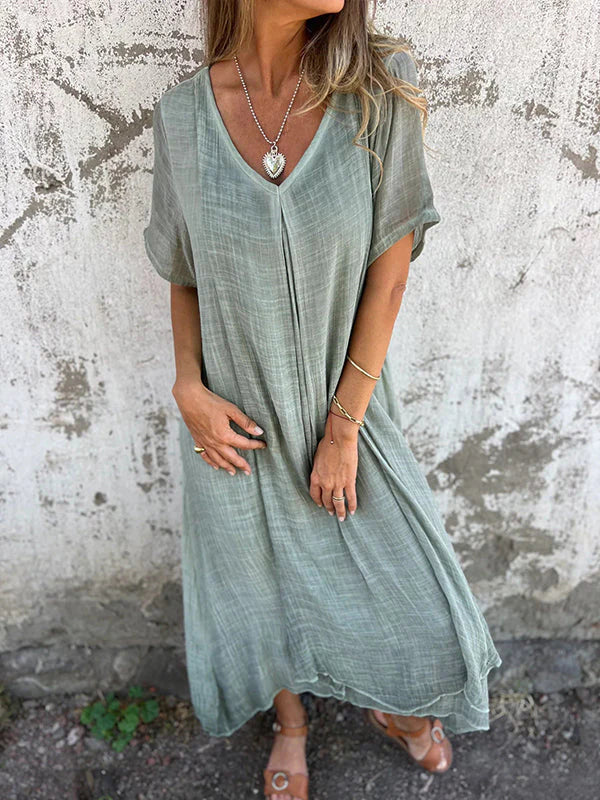 Marisol | Robe maxi fluide avec décolleté en V