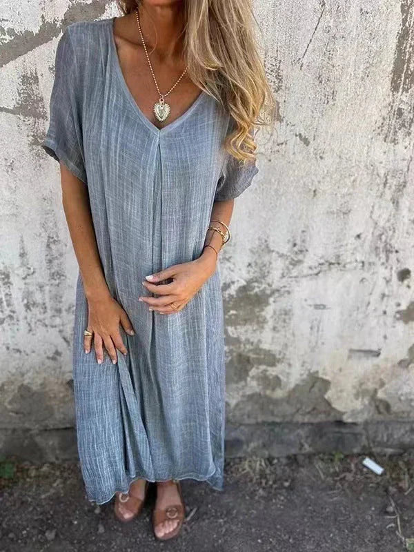 Marisol | Robe maxi fluide avec décolleté en V