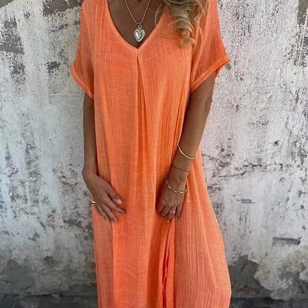 Marisol | Robe maxi fluide avec décolleté en V