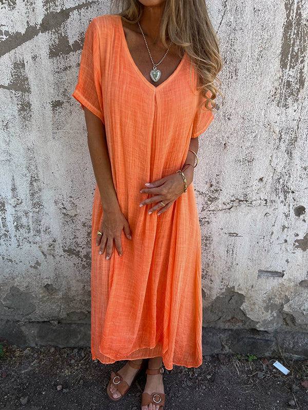 Marisol | Robe maxi fluide avec décolleté en V