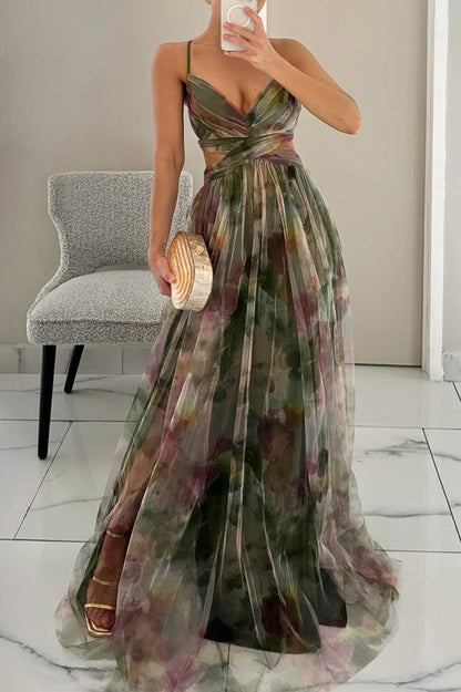 Dörte™ | Robe Longue Fleurie
