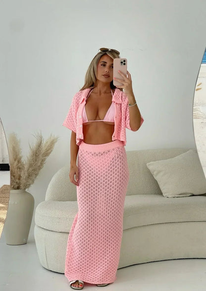 Rose™ | Ensemble Tricoté Crochet