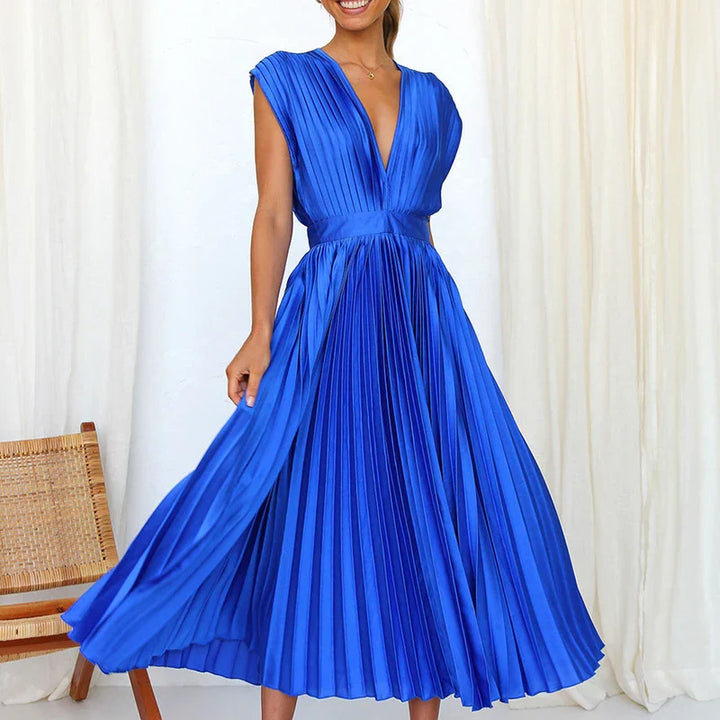Élise™ | Robe Plissée Midi