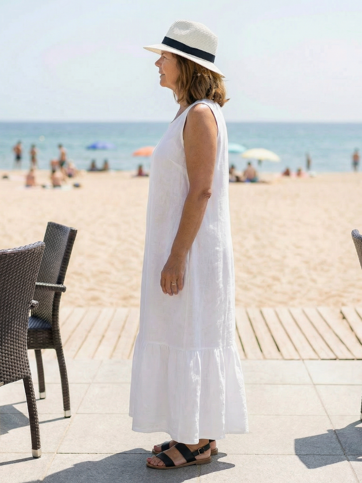 Ismerie | Robe Midi Drapeau Facile