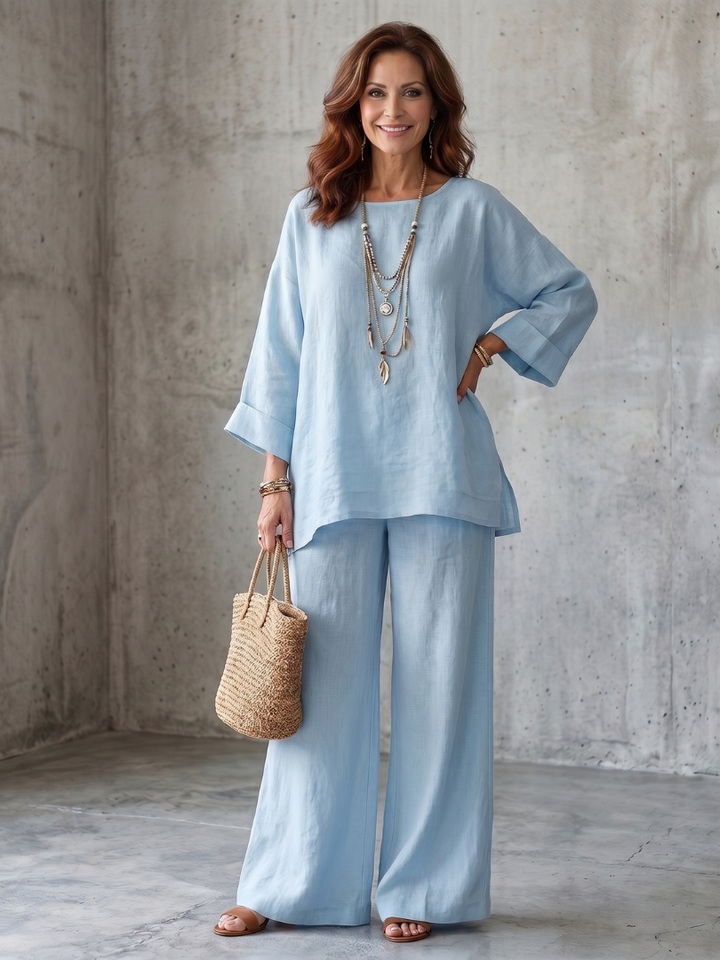 Prue | Ensemble Tunique Oversize et Pantalon Large