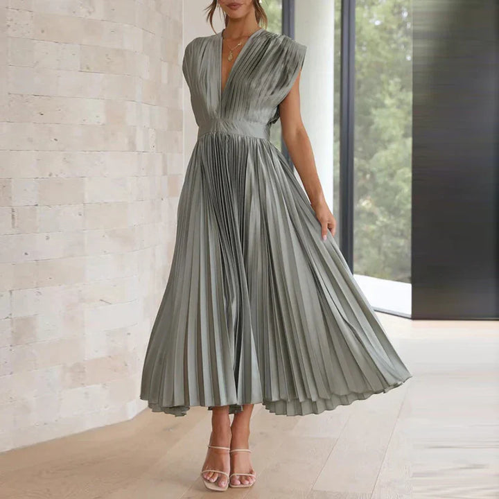 Élise™ | Robe Plissée Midi
