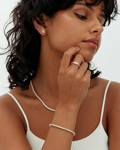 Bracelet tennis en moissanite