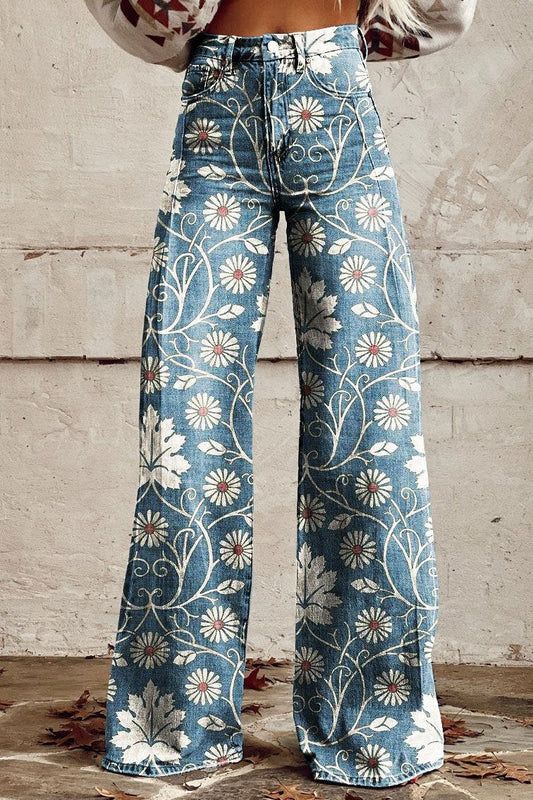 Louna | Jean Large Boho Chic
