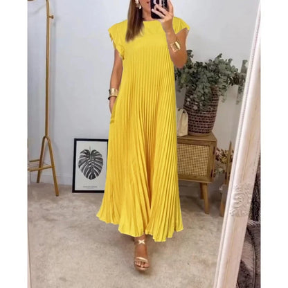 Mathilde™ | Robe Maxi Plissée