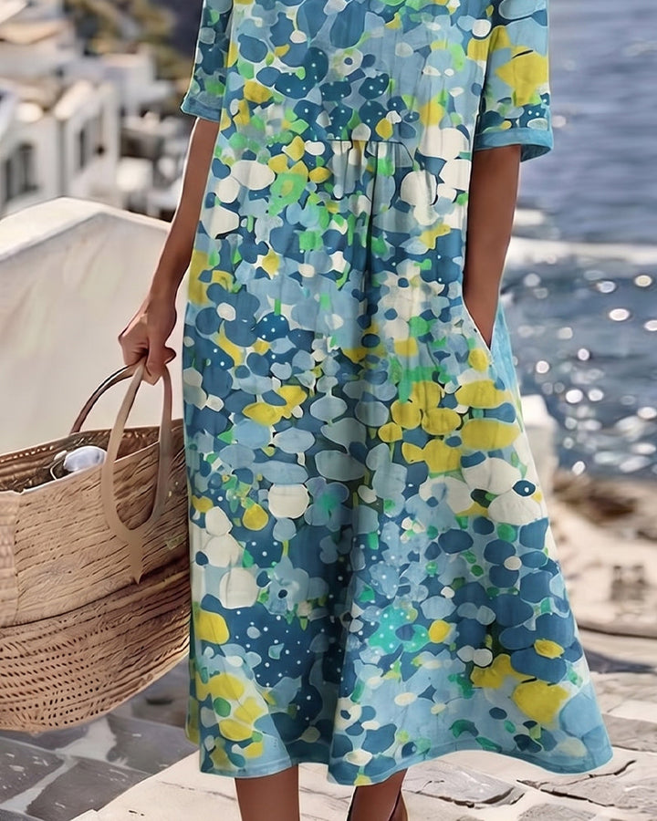 Flora | Robe midi florale ample