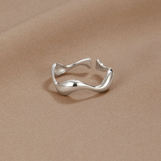 Bague vague en argent