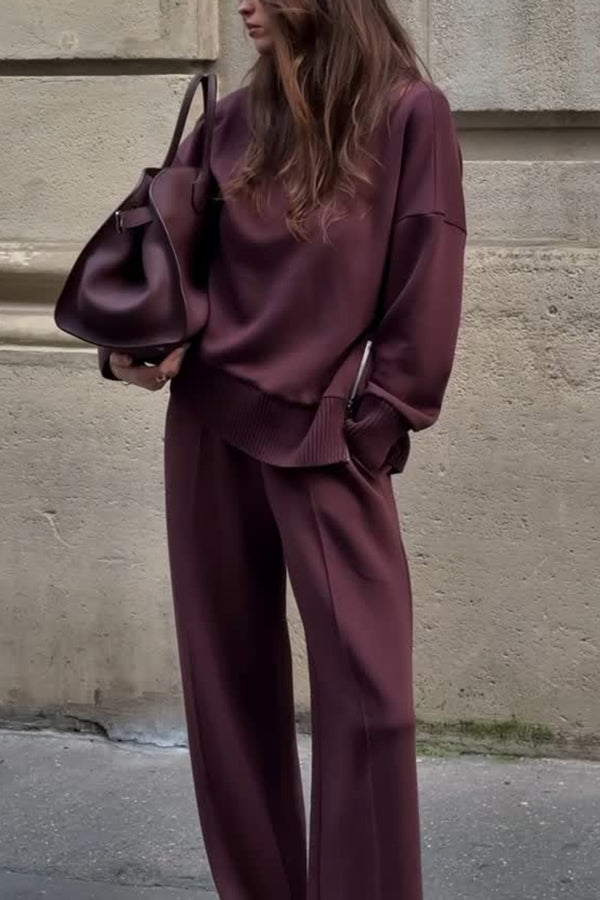 Hélène™ | Ensemble Col Roulé Tricoté