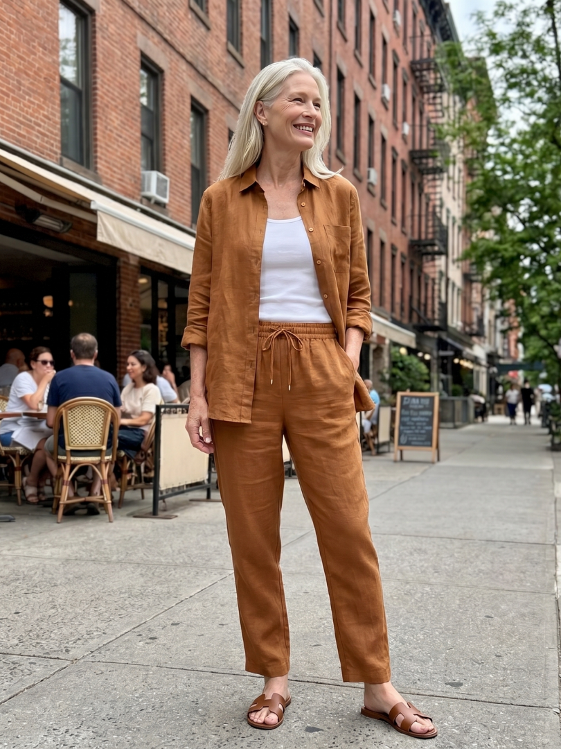 Noor | Ensemble Chemise à Manches Longues et Pantalons Tapered