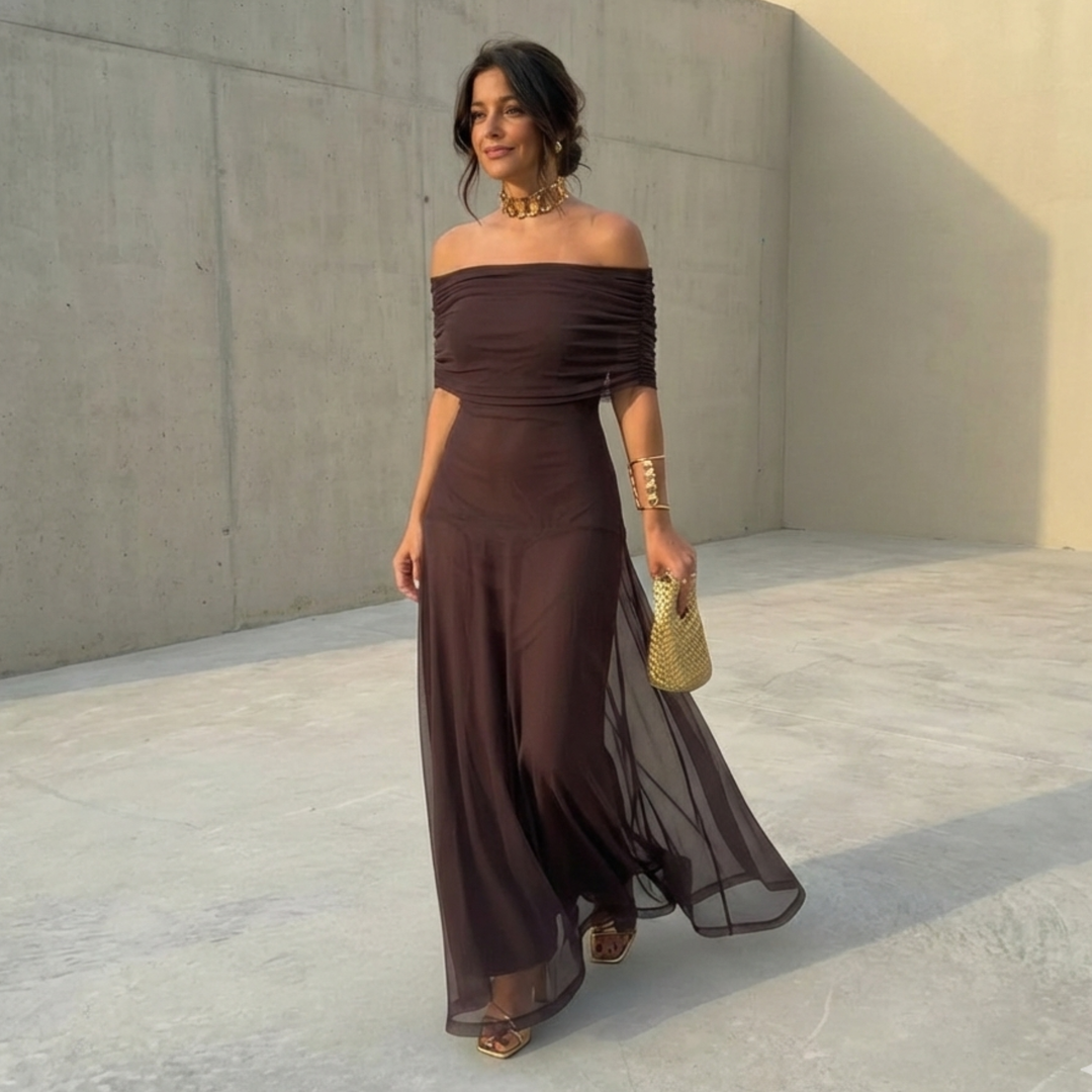 Uma | Robe fluide ample au design élégant