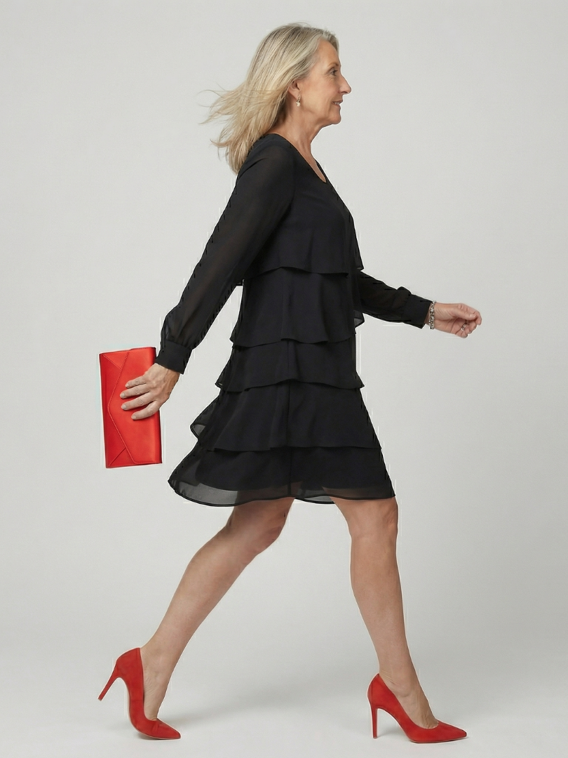 Kirax | Robe à couches propre, longueur genou