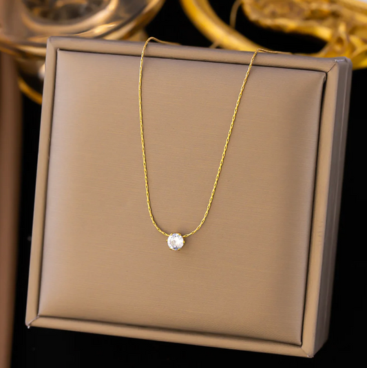 Collier en Diamant Doré Exclusif