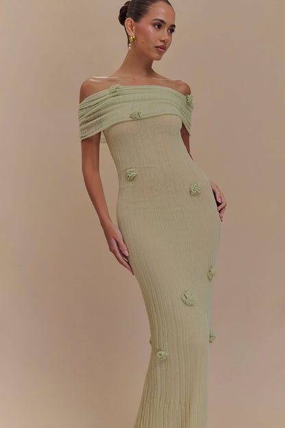 Céleste™ | Robe Longue Maxi Tricotée