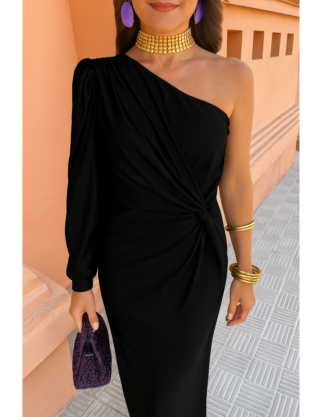 Alaysia™ | Robe Longue Noire Été
