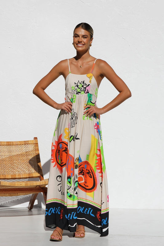 Dasha™ | Robe Longue Multicolore Été