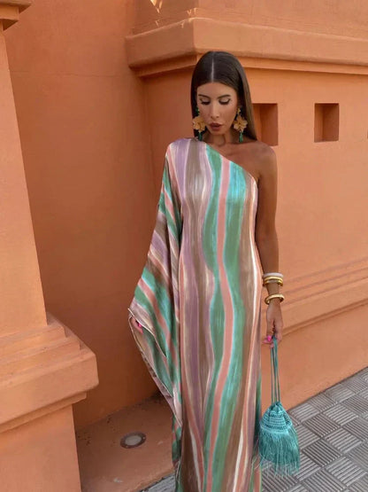 Lily™ | Robe Maxi Asymétrique