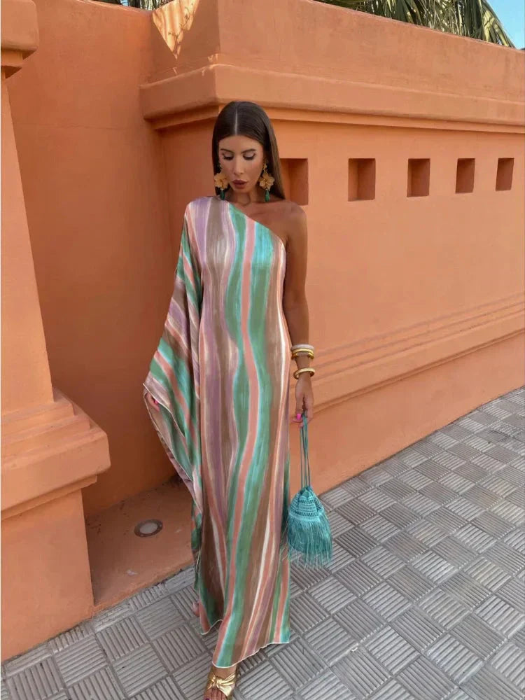 Lily™ | Robe Maxi Asymétrique