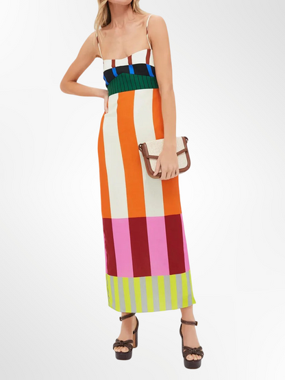 Elsa™ | Robe Longue Multicolore